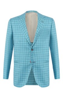 Пиджак из кашемира и льна Kiton