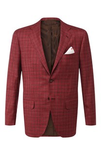 Пиджак из кашемира и льна Kiton