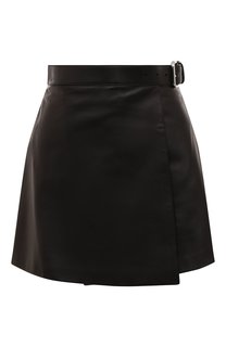 Кожаная юбка Miu Miu