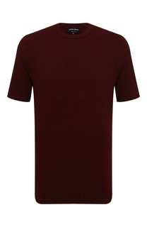 Футболка из вискозы и кашемира Giorgio Armani