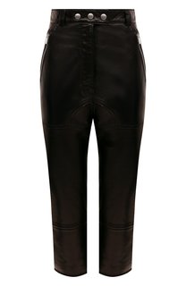 Кожаные брюки Miu Miu