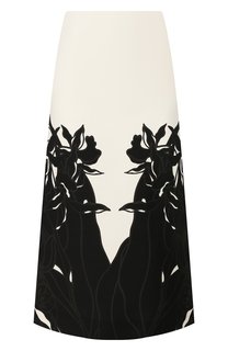 Юбка из смеси шерсти и шелка Valentino