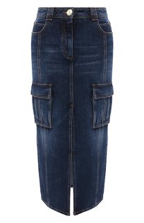 Джинсовая юбка Balmain