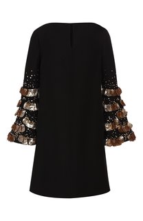 Платье из смеси шерсти и шелка Valentino