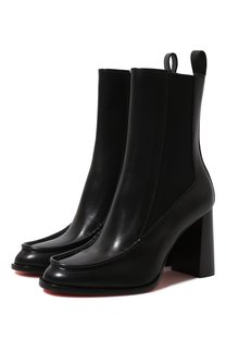 Кожаные ботильоны Santoni