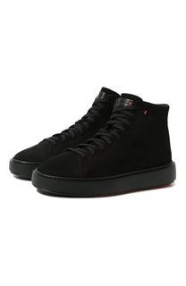 Замшевые кеды Santoni