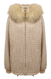 Куртка с меховым воротником Miu Miu