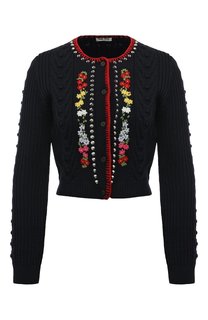 Шерстяной кардиган Miu Miu