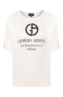 Шелковая футболка Giorgio Armani