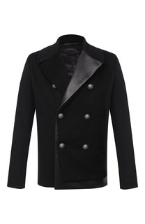 Комбинированное пальто Balmain