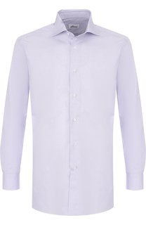 Хлопковая сорочка в клетку Brioni
