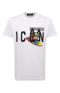 Хлопковая футболка Icon Dsquared2