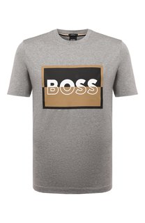 Хлопковая футболка BOSS