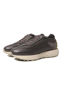 Кожаные кроссовки Santoni
