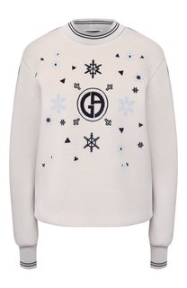 Хлопковый пуловер Giorgio Armani