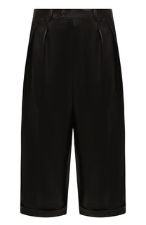 Кожаные шорты Saint Laurent