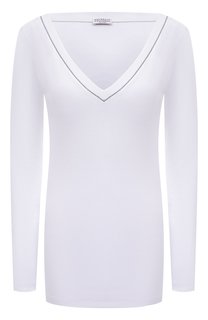 Хлопковый лонгслив Brunello Cucinelli