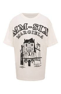 Хлопковая футболка MM6