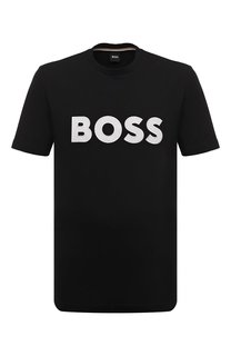 Хлопковая футболка BOSS