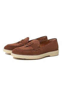 Замшевые лоферы Yalta Santoni