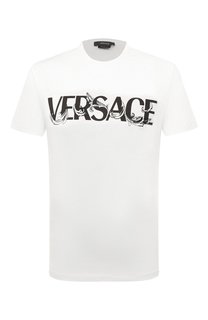 Хлопковая футболка Versace