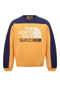 Хлопковый свитшот The North Face x Gucci Gucci