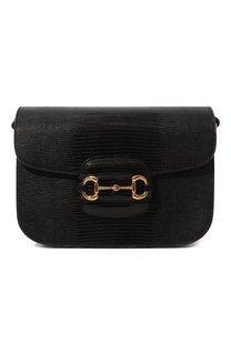Сумка 1955 Horsebit small из кожи варана Gucci