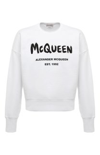 Хлопковый свитшот Alexander McQueen