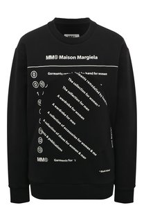 Хлопковый свитшот MM6