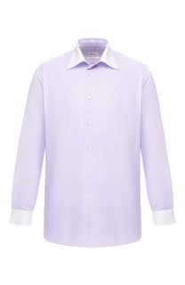 Хлопковая рубашка с воротником кент Brioni