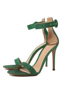 Текстильные босоножки Portofino 105 Gianvito Rossi