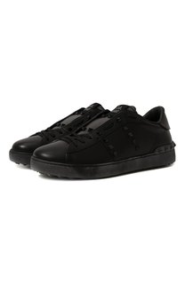 Кожаные кеды Rockstud Untitled Valentino