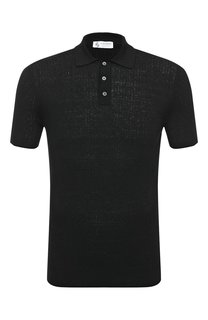 Поло изо льна и хлопка Il Borgo Cashmere