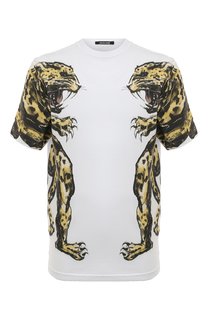 Хлопковая футболка Roberto Cavalli