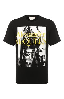 Хлопковая футболка Alexander McQueen