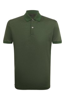 Поло изо льна и хлопка Kiton