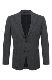 Пиджак из хлопка и вискозы Canali