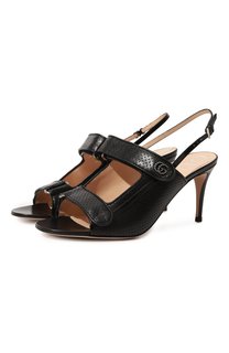 Кожаные босоножки Gucci