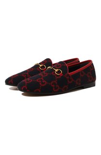 Текстильные лоферы Jordaan Gucci