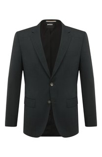 Пиджак из шерсти и хлопка BOSS