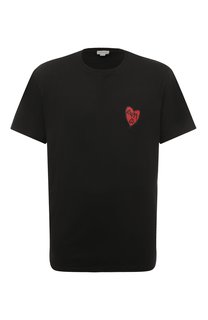 Хлопковая футболка Alexander McQueen