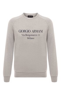 Хлопковый свитшот Giorgio Armani