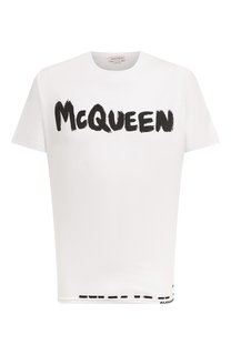 Хлопковая футболка Alexander McQueen