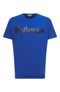 Хлопковая футболка Alexander McQueen