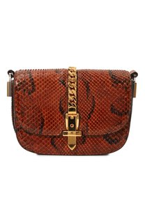 Сумка Sylvie 1969 mini из кожи питона Gucci