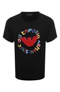 Хлопковая футболка Emporio Armani