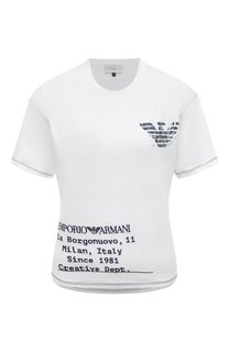 Хлопковая футболка Emporio Armani