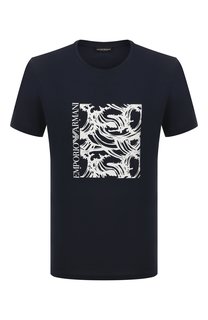 Хлопковая футболка Emporio Armani