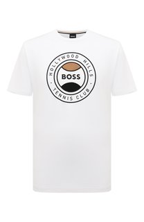 Хлопковая футболка BOSS