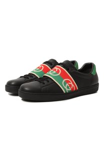 Кожаные кеды Ace Gucci